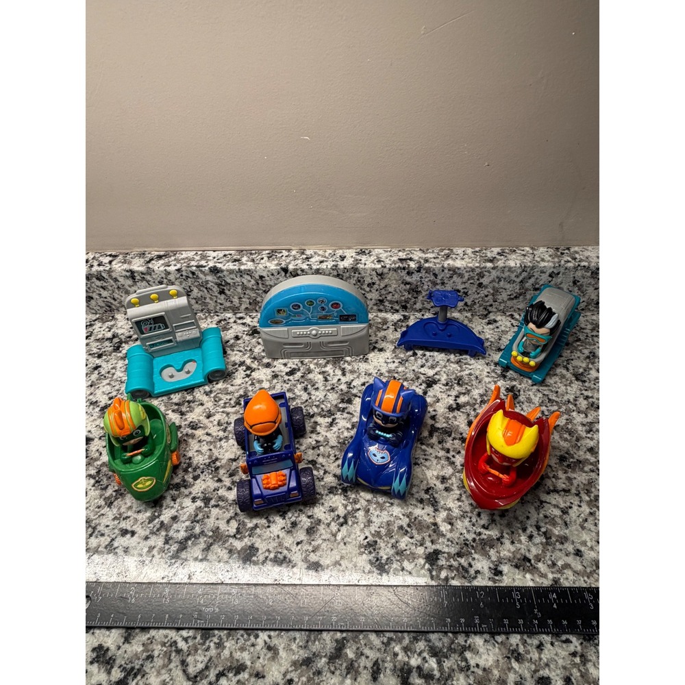 PJ Masks Toy Vehicle Lot Catboy‎ Owlette Gekko Night Ninja Romeo 8 Piece Set